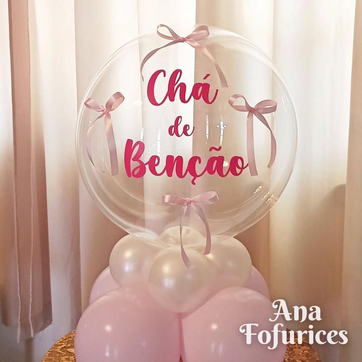 Balões personalizados: Chá de Benção