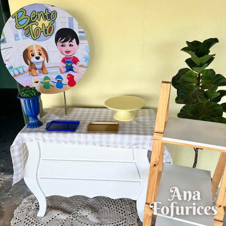Mini festa Prata: painel personalizado