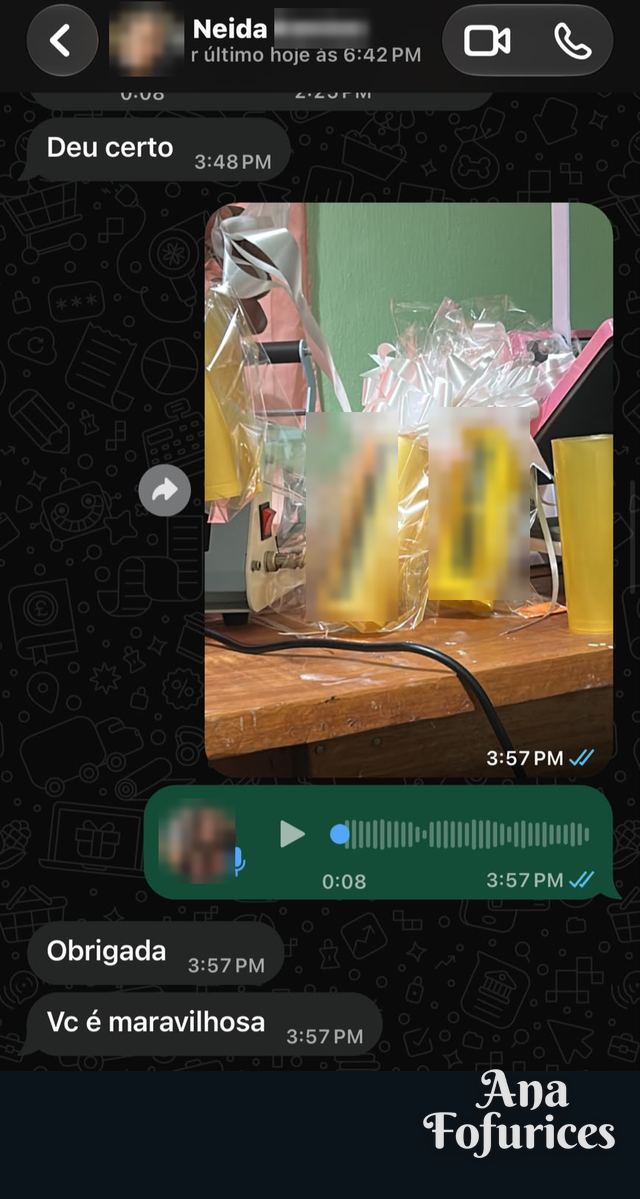 Print da conversa com Neida no WhatsApp